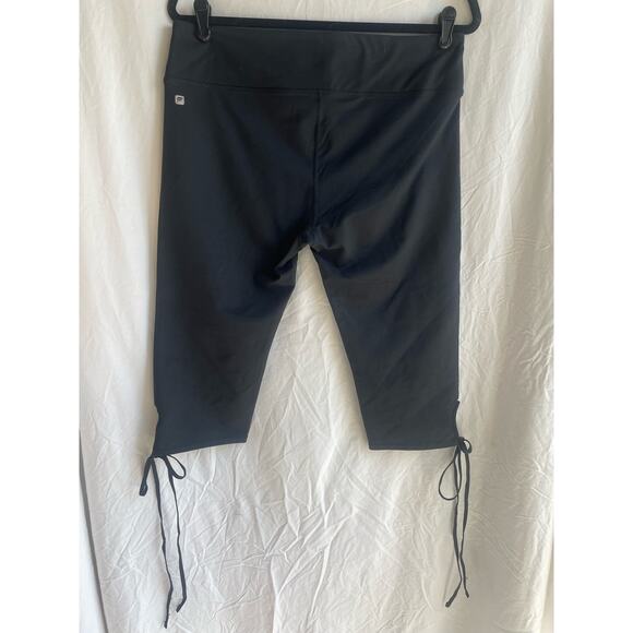 NWT Fabletics Black Gardenia Crop Legging - Size XL - Picture 5 of 8